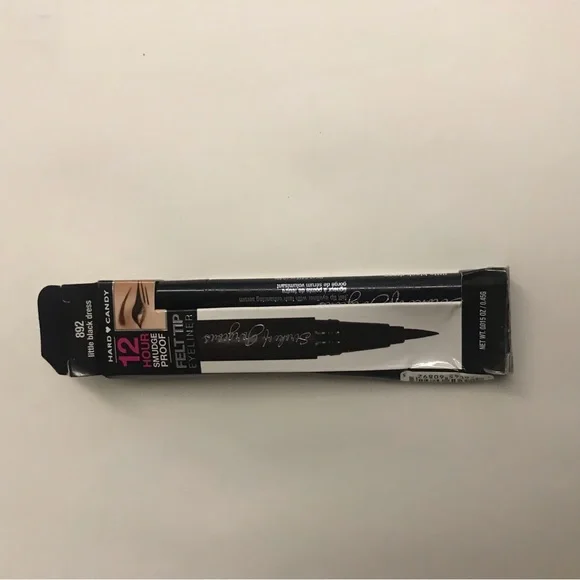 New Hard Candy Felt Tip Eyeliner “Little Black Dress” 12 Hour Smudge Proof - Picture 12 of 16
